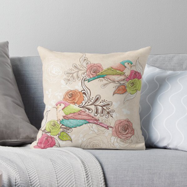 Country Garden Throw Pillow