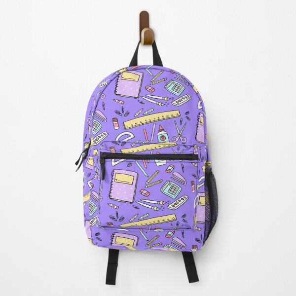 Item preview, School Supplies Pattern Purple designed and sold by Alexa Martin.