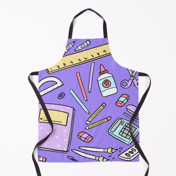 Item preview, School Supplies Pattern Purple designed and sold by Alexa Martin.