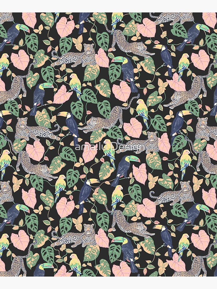 Thumbnail 6 of 6, Apron, Sunset Jungle designed and sold by Vanusa Schorn.