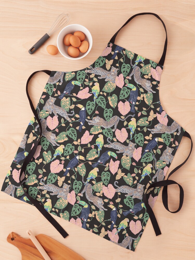 Thumbnail 1 of 6, Apron, Sunset Jungle designed and sold by Vanusa Schorn.