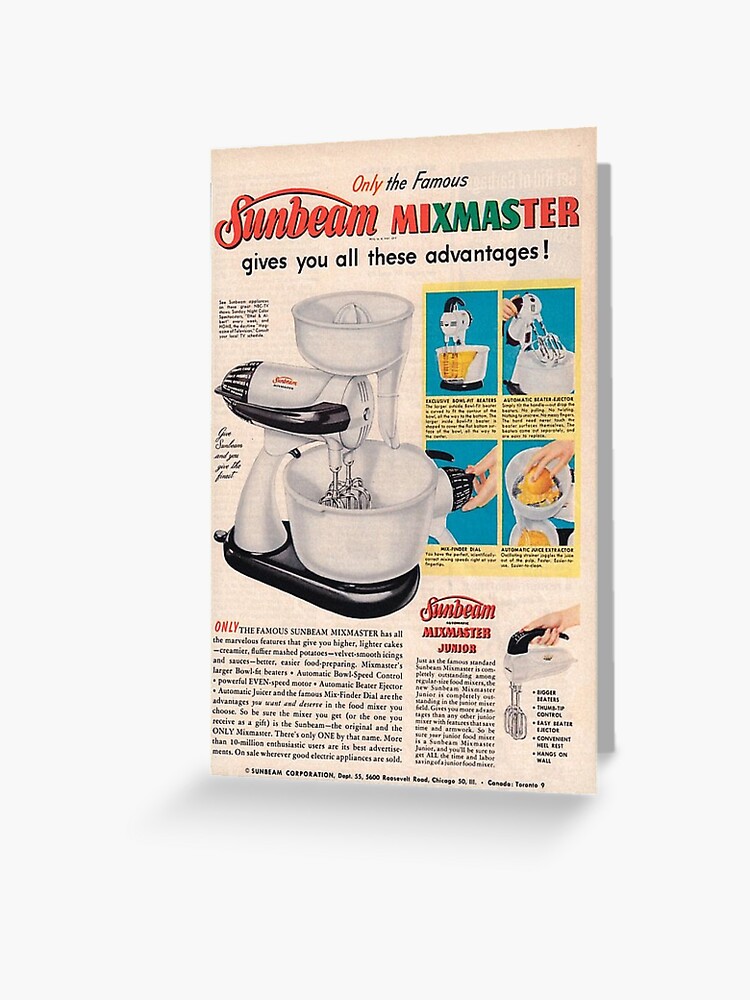 Fans of the classic Sunbeam Mixmaster