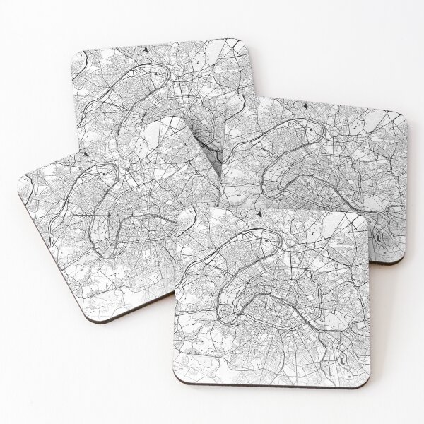 Item preview, Paris France Vintage Street Map With Co-ordinates designed and sold by RossWilson12.