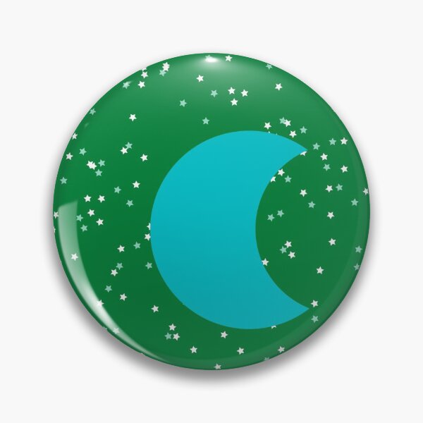 Item preview, Blue Crescent Moon in Green Sky designed and sold by ShaunSandhu.