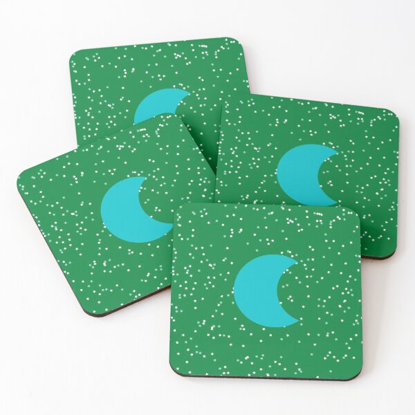 Item preview, Blue Crescent Moon in Green Sky designed and sold by ShaunSandhu.