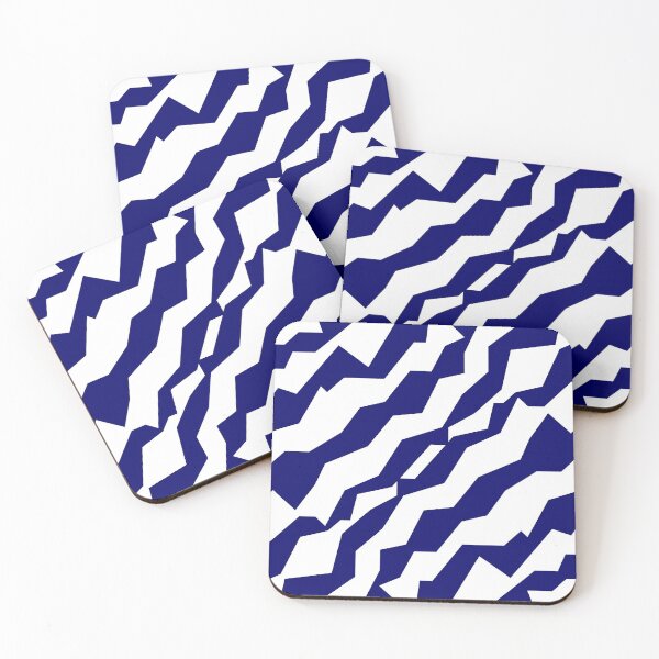 Item preview, White & Deep Blue Camouflage Pattern designed and sold by HommyOfficial.