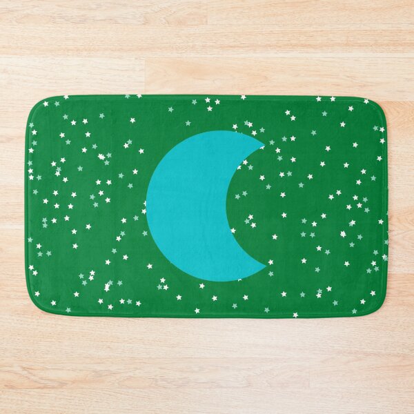 Item preview, Blue Crescent Moon in Green Sky designed and sold by ShaunSandhu.