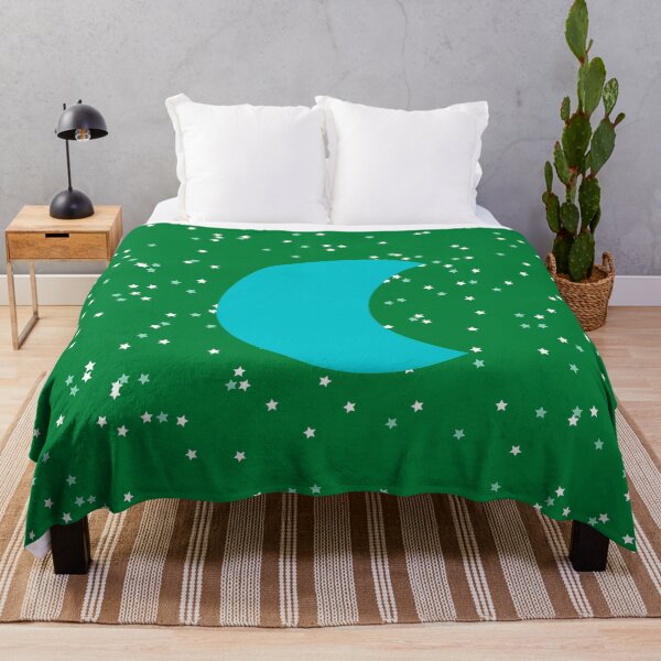 Item preview, Blue Crescent Moon in Green Sky designed and sold by ShaunSandhu.