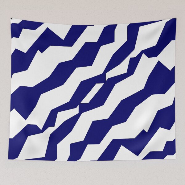Item preview, White & Deep Blue Camouflage Pattern designed and sold by HommyOfficial.