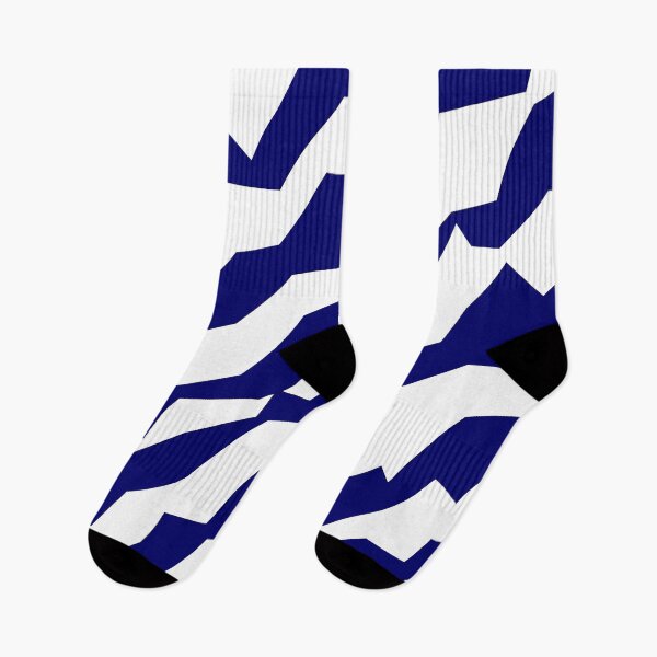 Item preview, White & Deep Blue Camouflage Pattern designed and sold by HommyOfficial.