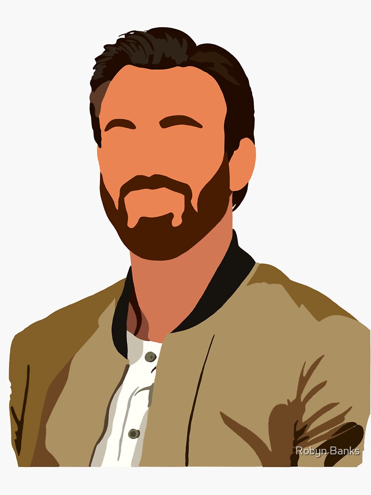 Thumbnail 3 of 3, Sticker, Chris Evans designed and sold by Rybanks2000.