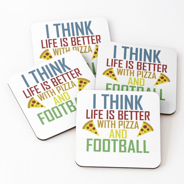 Item preview, Life Is Better With Pizza And Football designed and sold by AJ-DesignCo.