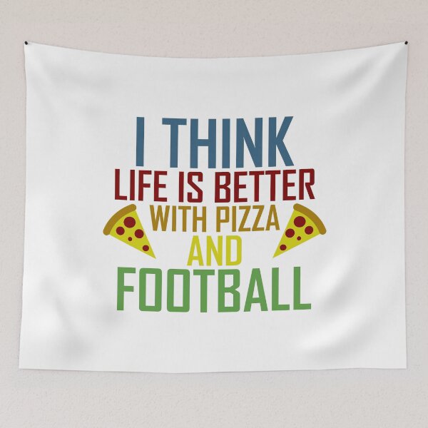 Item preview, Life Is Better With Pizza And Football designed and sold by AJ-DesignCo.