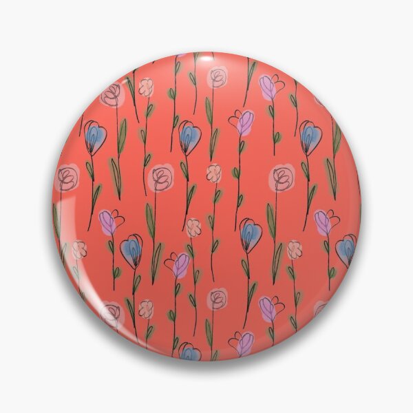 Artikelvorschau, Fun Floral Line Art - orange Palette entworfen und verkauft von MadebyCRO.