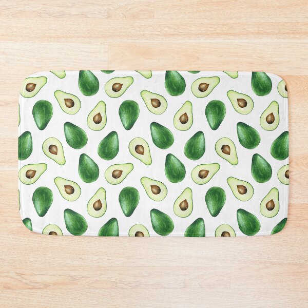 Item preview, Avocado pattern white designed and sold by Lyubava.