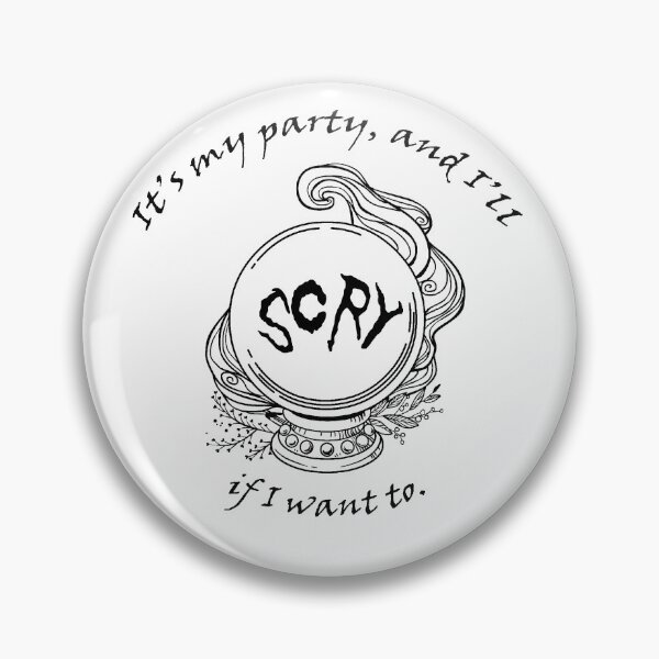 Item preview, Scry if I Want To (Black Graphic) designed and sold by Art by Papikins.