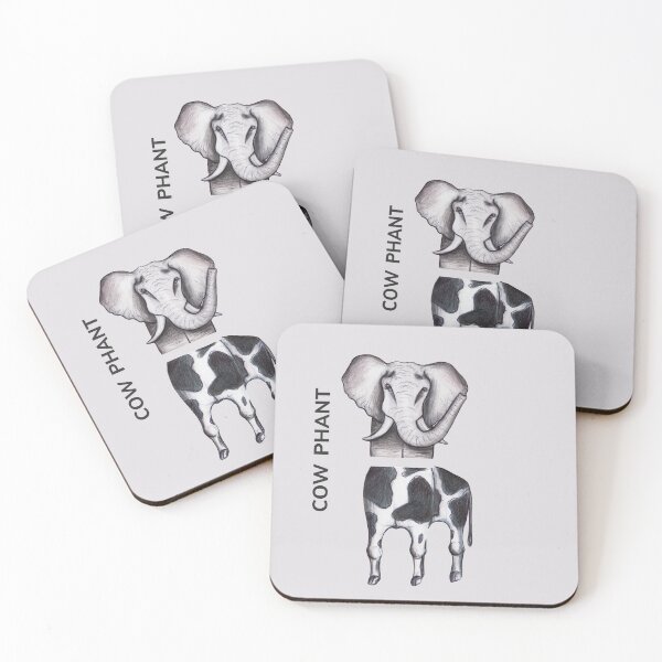 Item preview, COW PHANT by FrankenDuo seashell grey designed and sold by FrankenDuo.