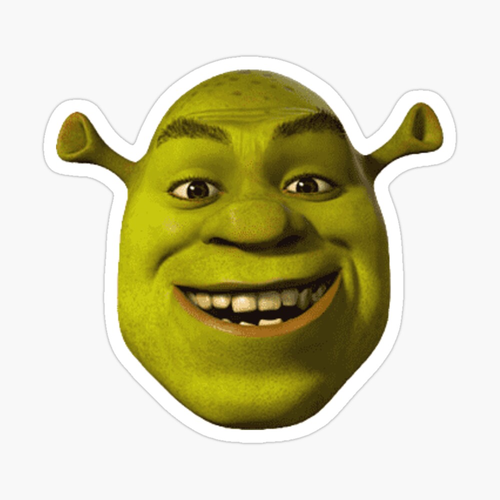 Shrek Meme Face Enamel Pin