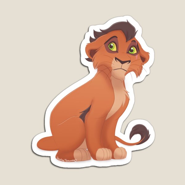 Simba from Lion King Sticker by SwiftDesign