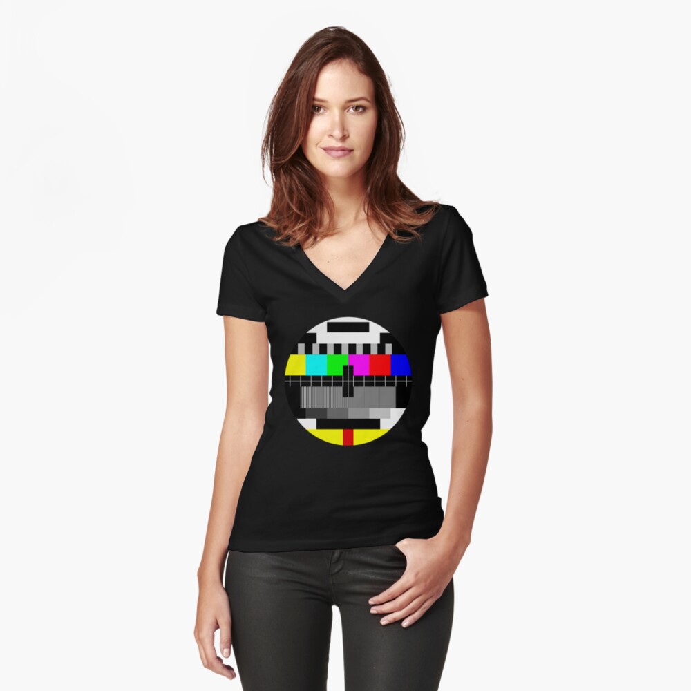 Item preview, Fitted V-Neck T-Shirt designed and sold by Enji333.