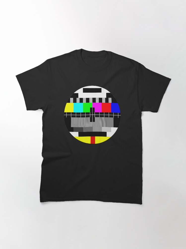 Thumbnail 3 of 7, Classic T-Shirt, 90's TV Test pattern designed and sold by Enji333.