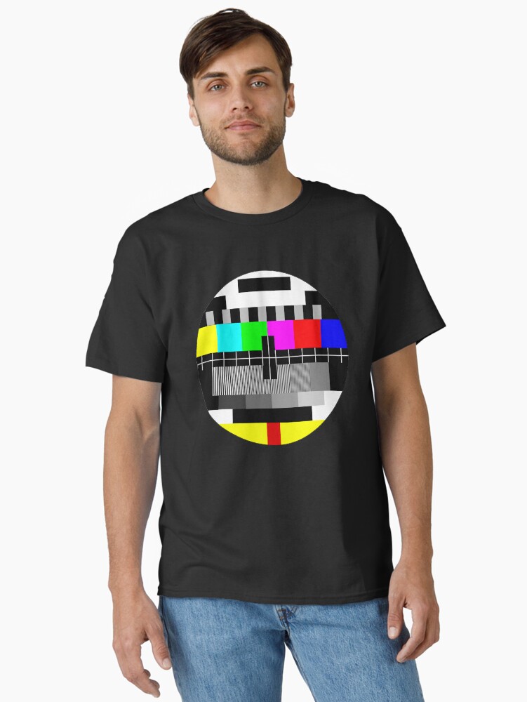 Thumbnail 2 of 7, Classic T-Shirt, 90's TV Test pattern designed and sold by Enji333.