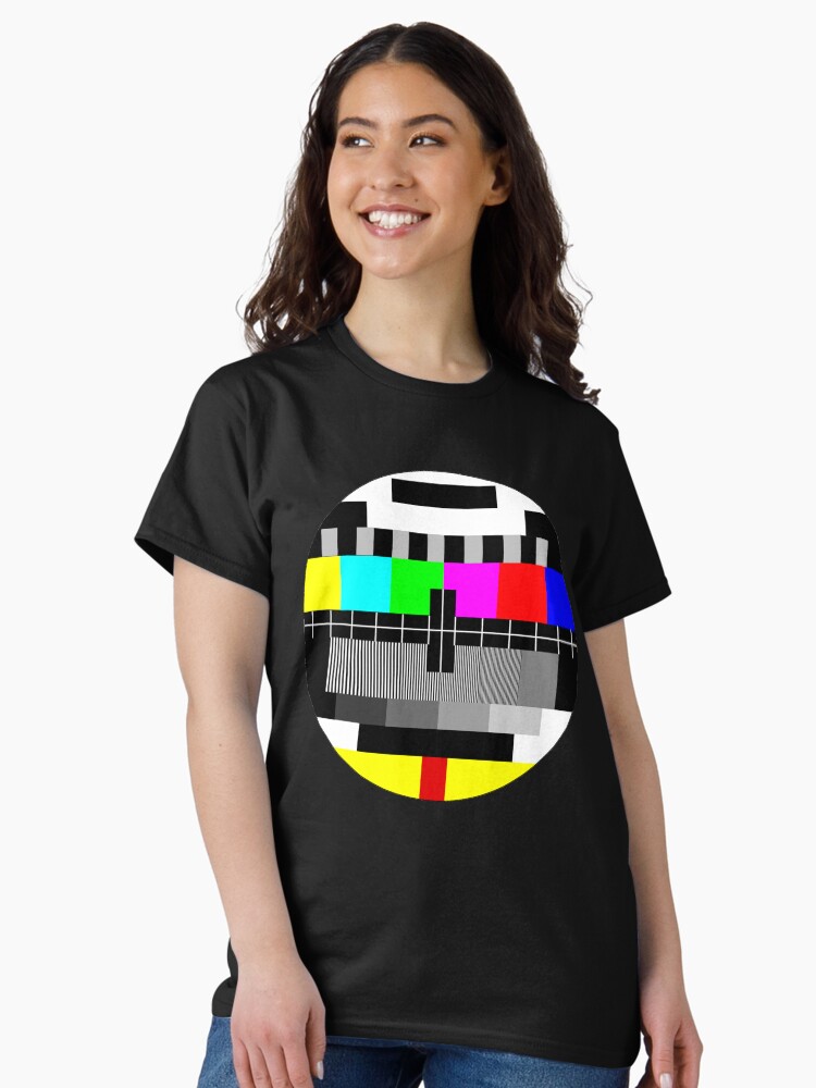 Thumbnail 1 of 7, Classic T-Shirt, 90's TV Test pattern designed and sold by Enji333.