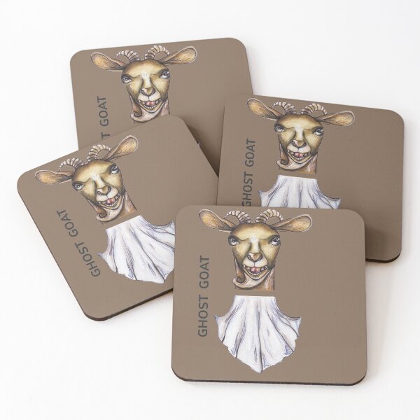 Item preview, GHOST GOAT by FrankenDuo coffee taupe brown designed and sold by FrankenDuo.