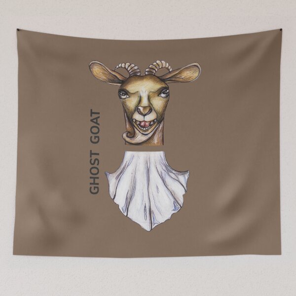 Item preview, GHOST GOAT by FrankenDuo coffee taupe brown designed and sold by FrankenDuo.