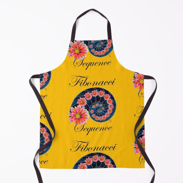 Aperçu de l'œuvre Séquence de Fibonacci le nombre d'or jaune créée et vendue par SpiritGifts.