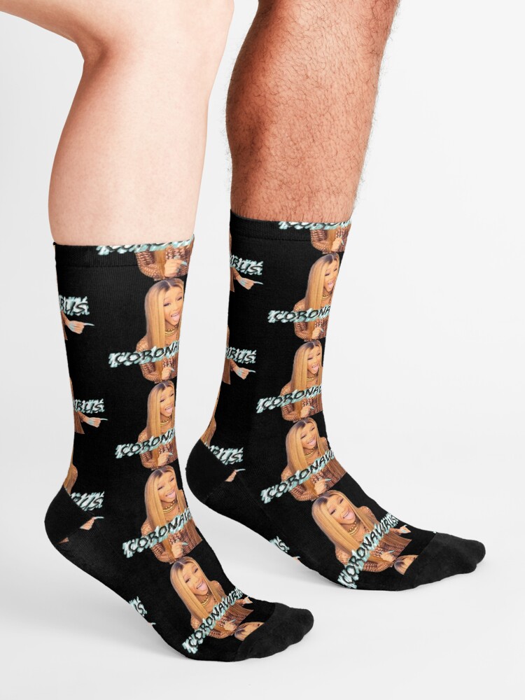 "Cardi B Coronavirus!" Socks By Mandyparkb | Redbubble