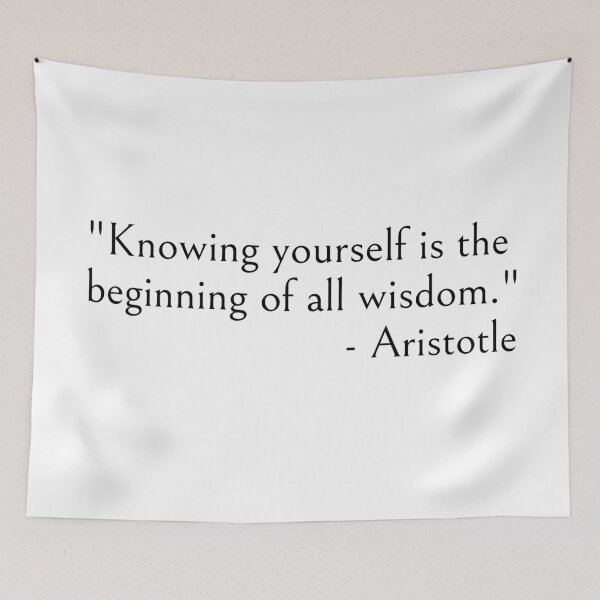 Item preview, Aristotle quote, Knowing yourself is the beginning of all wisdom designed and sold by ds-4.