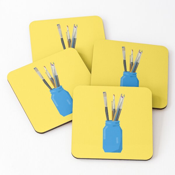 Item preview, Blue Jar of Paint Brushes designed and sold by Rocket-To-Pluto.