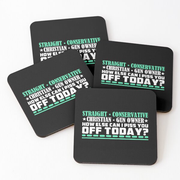 Item preview, Straight Conservative Christian Gun Owner. How else can I piss you off today? designed and sold by wesco.