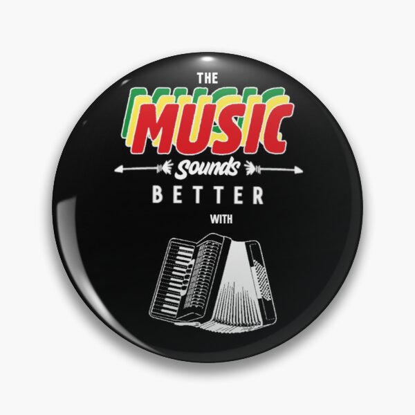Aperçu de l'œuvre The Music Sounds Better With Accordion T-Shirt Accordion brands T-Shirt Music T-Shirt créée et vendue par OAPod.