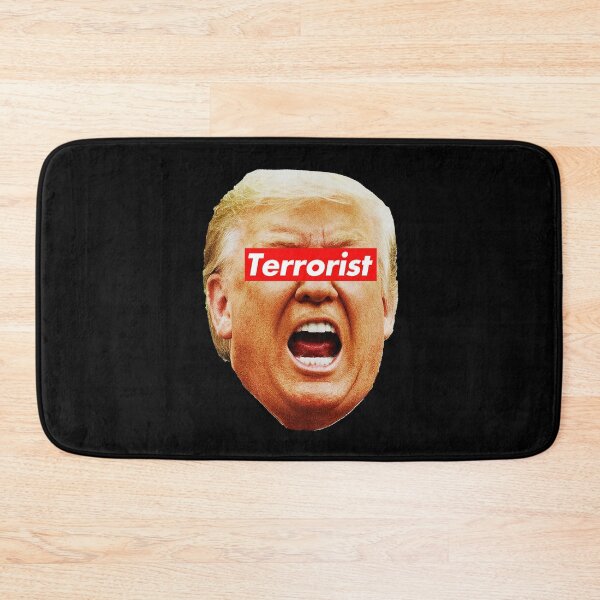 Item preview, trump TERRORIST (black background) designed and sold by Thelittlelord.
