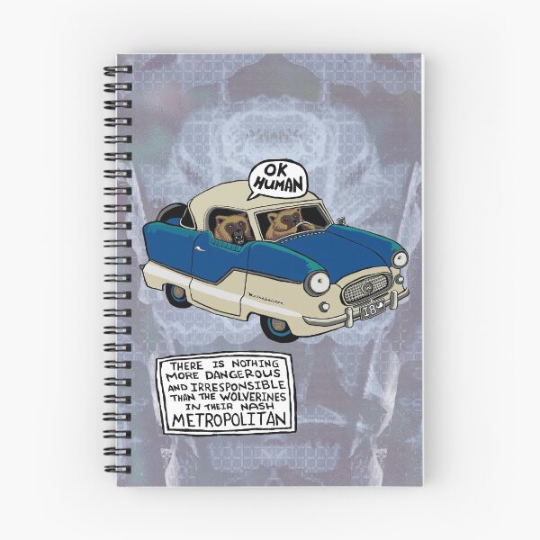 Item preview, Wolverines in their Nash Metropolitan - patterned designed and sold by IanForbesArt.