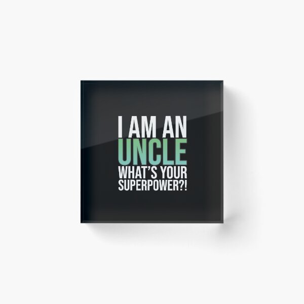Item preview, Uncle - What Is Your Superpower Hero Family designed and sold by maddinstgt.