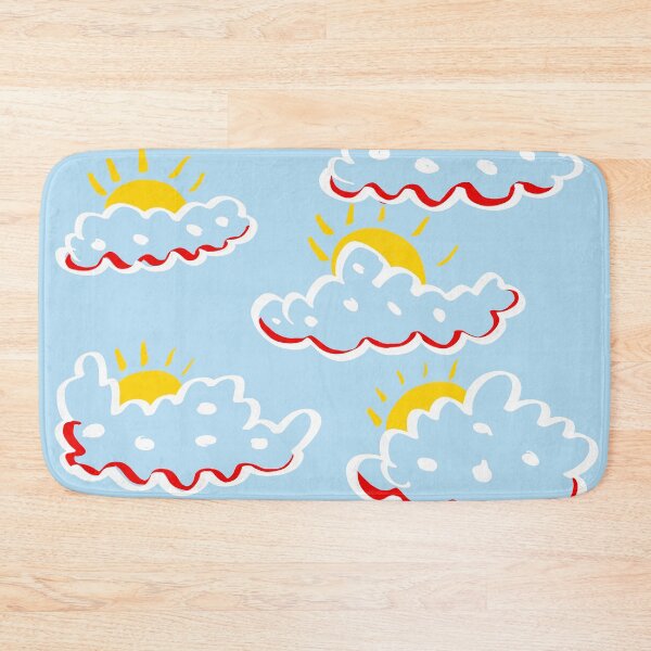 Item preview, white cloud sun and blue background designed and sold by ReadyForU.