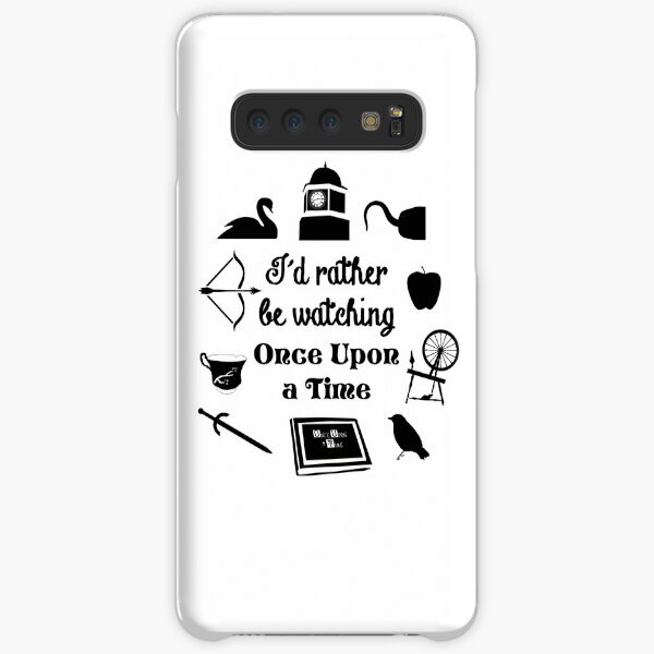 "I'd Rather Be Watching Once Upon a Time" Icon Design in Black Samsung Galaxy Snap Case