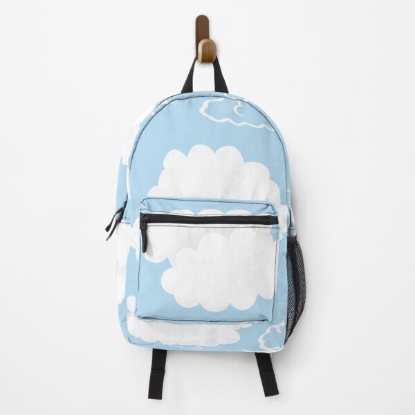 Item preview, white cloud sun and blue background designed and sold by Sticker Ready.