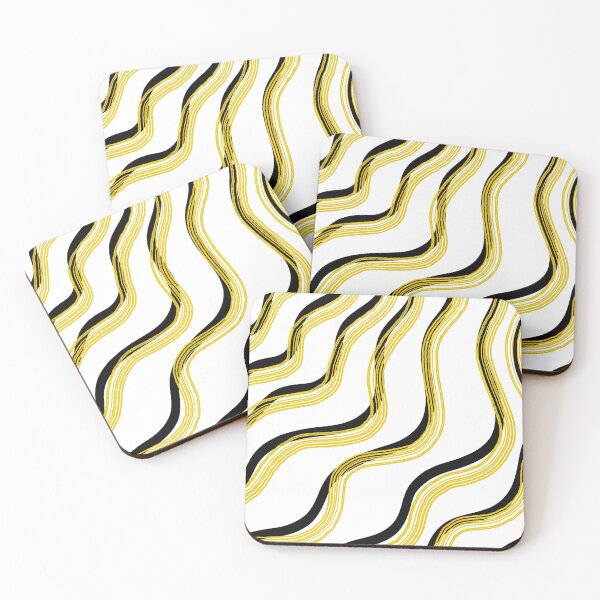 Item preview, abstract yellow line art designed and sold by ReadyForU.
