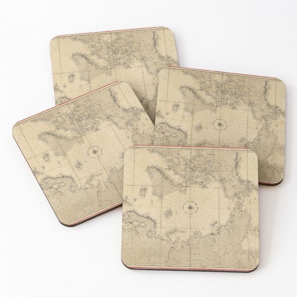 Item preview, North Polar Sea Map (1855) designed and sold by allhistory.