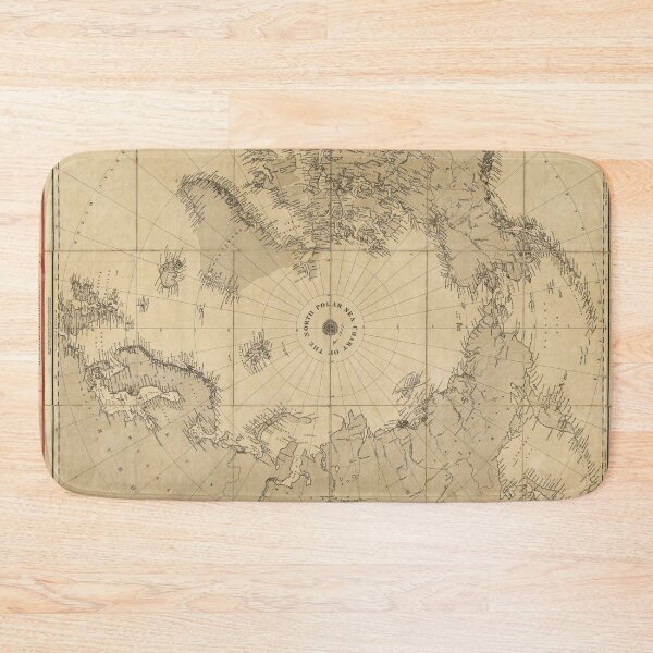 Item preview, North Polar Sea Map (1855) designed and sold by allhistory.