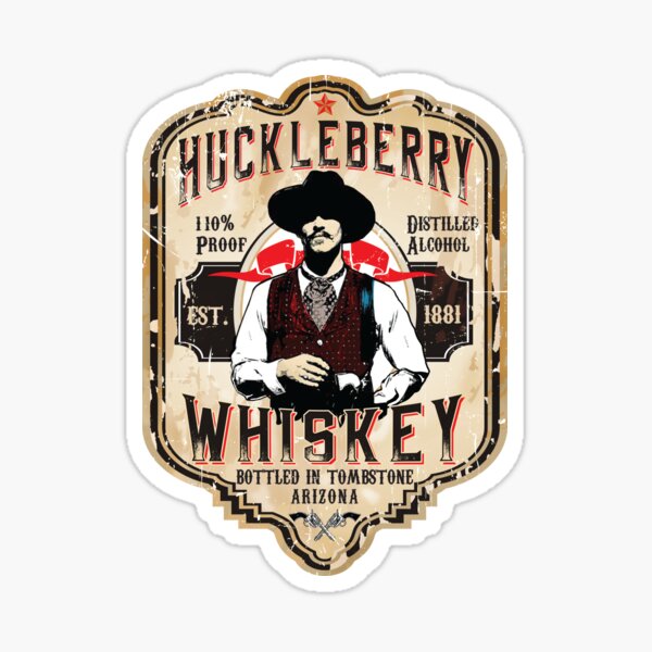 Item preview, Huckleberry Whiskey Label designed and sold by Alema Art.
