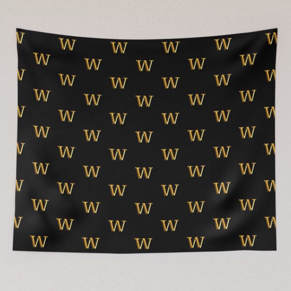 Item preview, Gold Upper Case Letter W designed and sold by molamode.