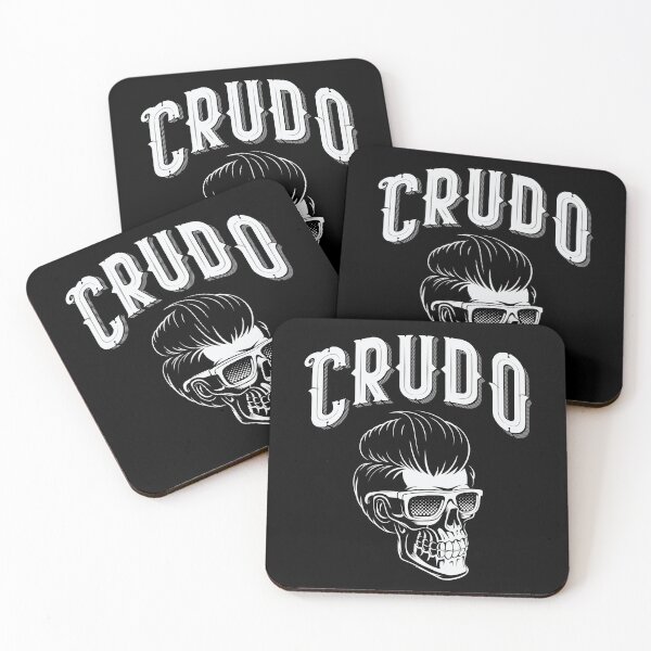 Item preview,  Crudo With Rockabilly Skull designed and sold by CrudoMerch.