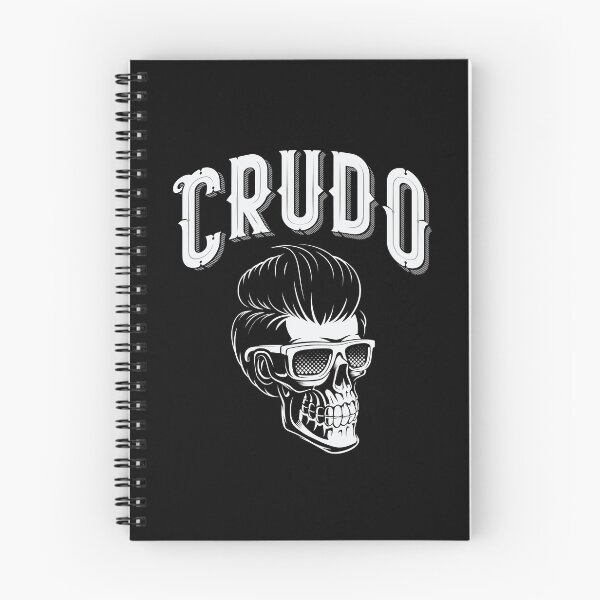 Item preview,  Crudo With Rockabilly Skull designed and sold by CrudoMerch.