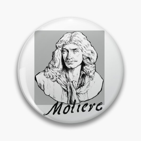 Item preview, Molière, portrait, signature designed and sold by voicivoila.