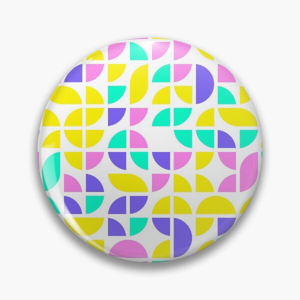 Artikelvorschau, Geometric shapes in bright neon color palette in repeated asymmetrical mosaic entworfen und verkauft von acidmit.